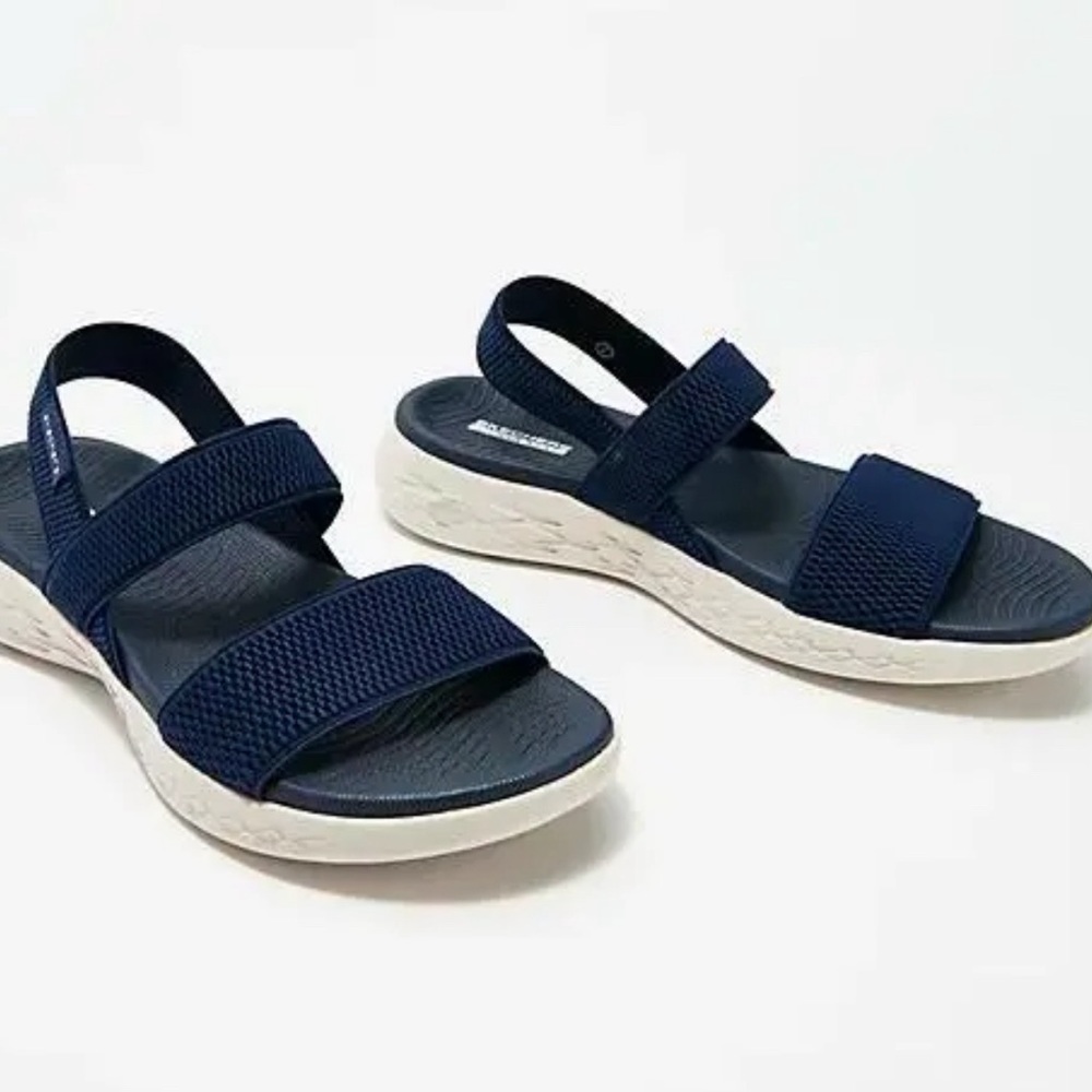 Sketchers On The Go- gore back-strap sandals-flawless - Picture 1 of 9